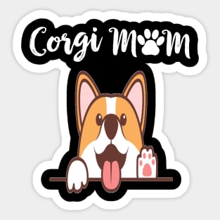 Corgi Mom (242) Sticker